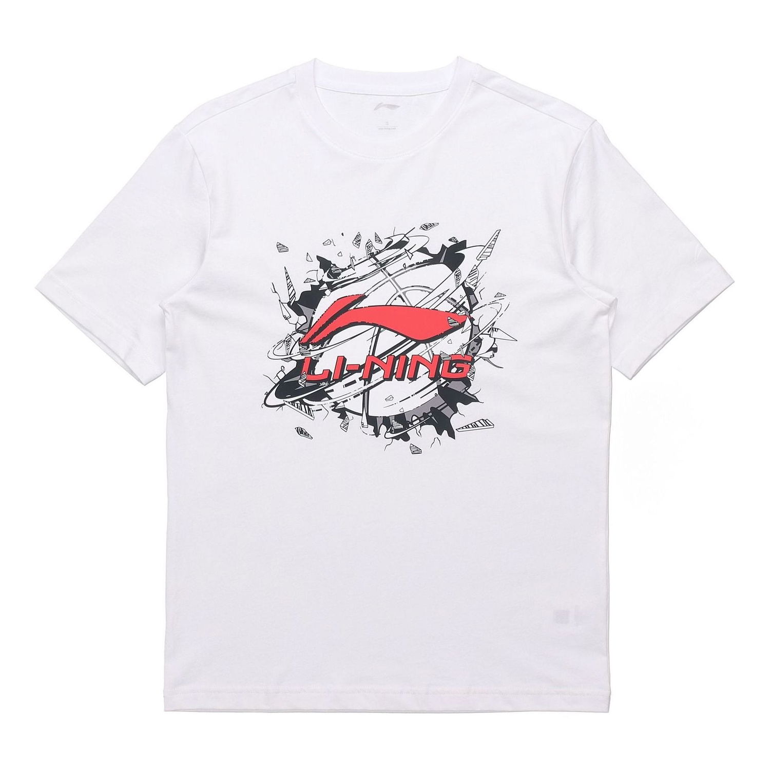 Тениска Li-Ning Hoops Graphic T-Shirt Бяло | AHSR405-1, 0