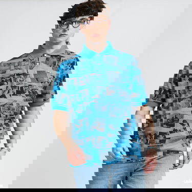 Поло тениска Lacoste Live Polaroid x Loose Fit Print Polo Shirt Синьо | PH2182 BLW, 0