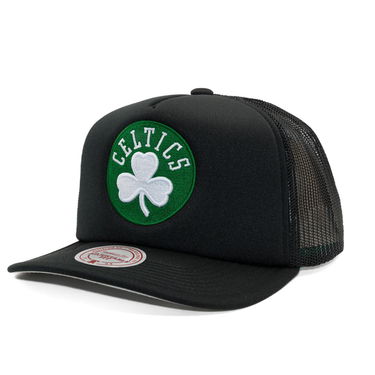 Шапка с козирка Mitchell & Ness Mitchell & Ness Hidden Trucker Hat Boston Celtics Черно | HT11408-BCEBLCK, 0