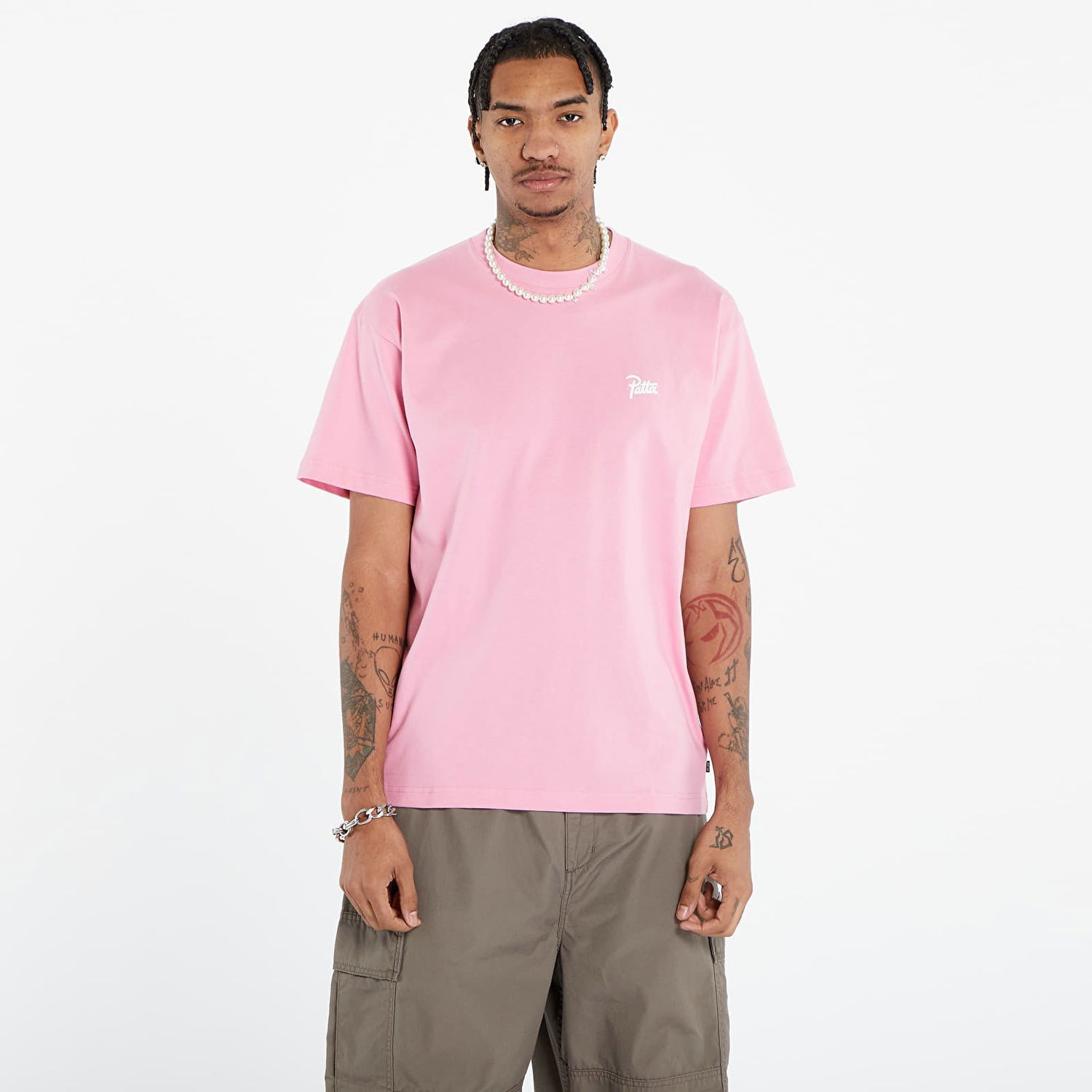 Тениска Patta Animal T-Shirt Розово | AW23-ANIMAL-TS-003, 0