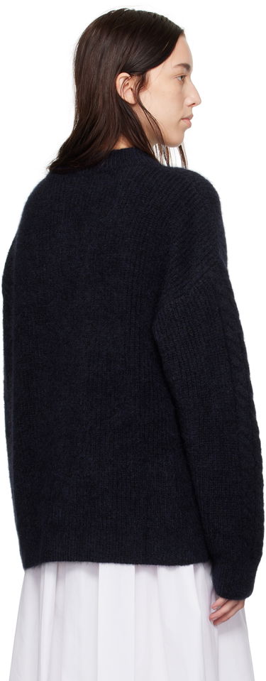 Пуловер Cecilie Bahnsen Anette Cable Knit Sweater Тъмно синьо | 3.24KNI51002 ANETTE JUMPER, 2