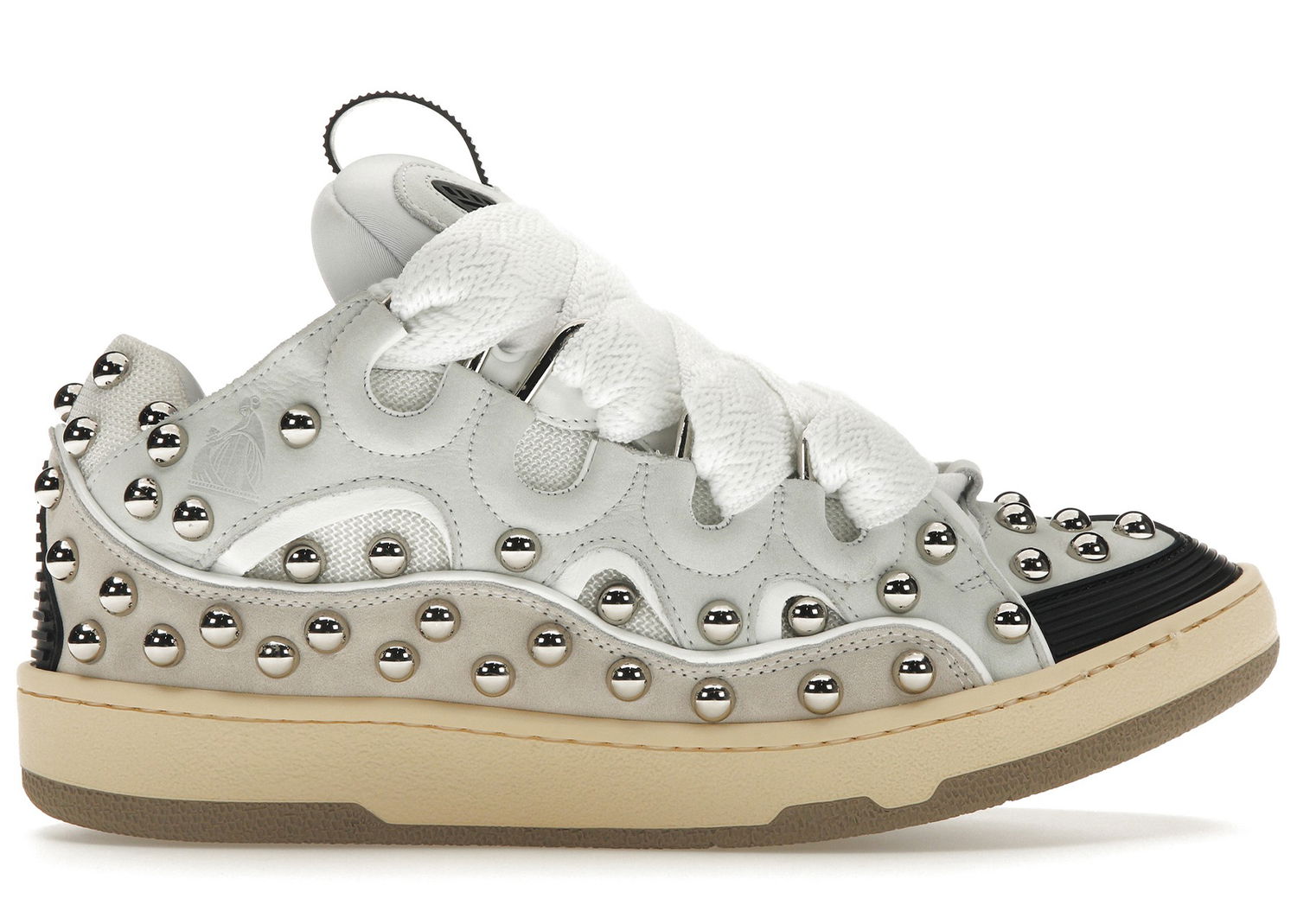 Кецове и обувки LANVIN Studded Leather Curb "White" Бяло | FMSKRK11STCAH2300, 0
