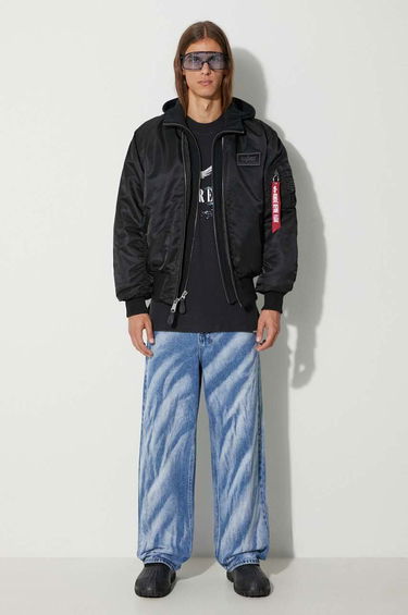 Яке бомбър Alpha Industries Bomber Jacket With Logo Patch Черно | 183110.515, 1