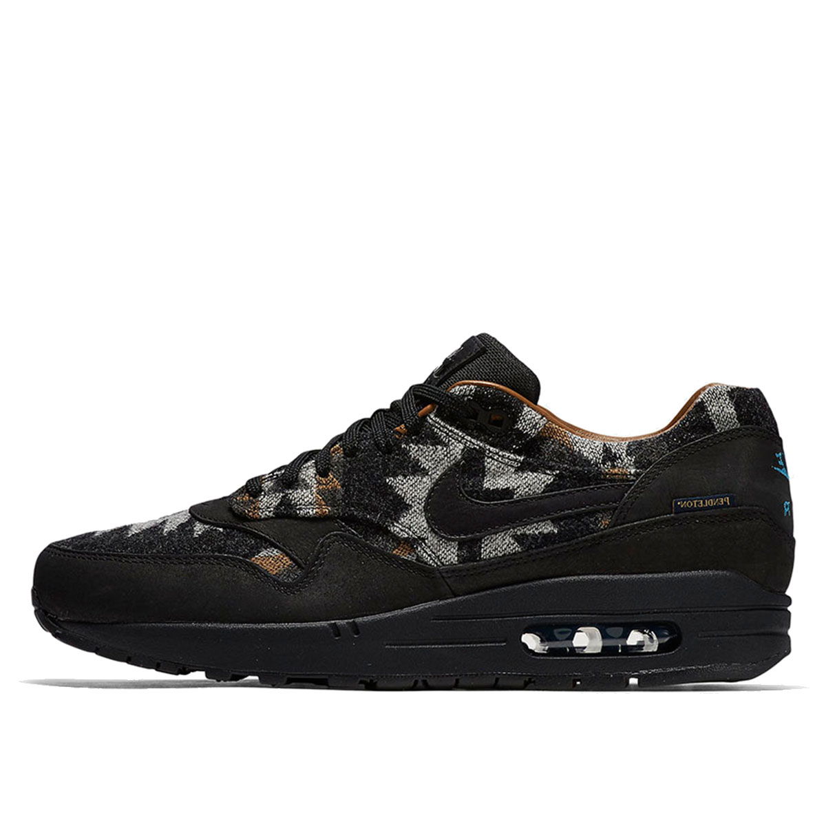 Кецове и обувки Nike Air Max 1 QS Pendleton Черно | 825861-004, 0