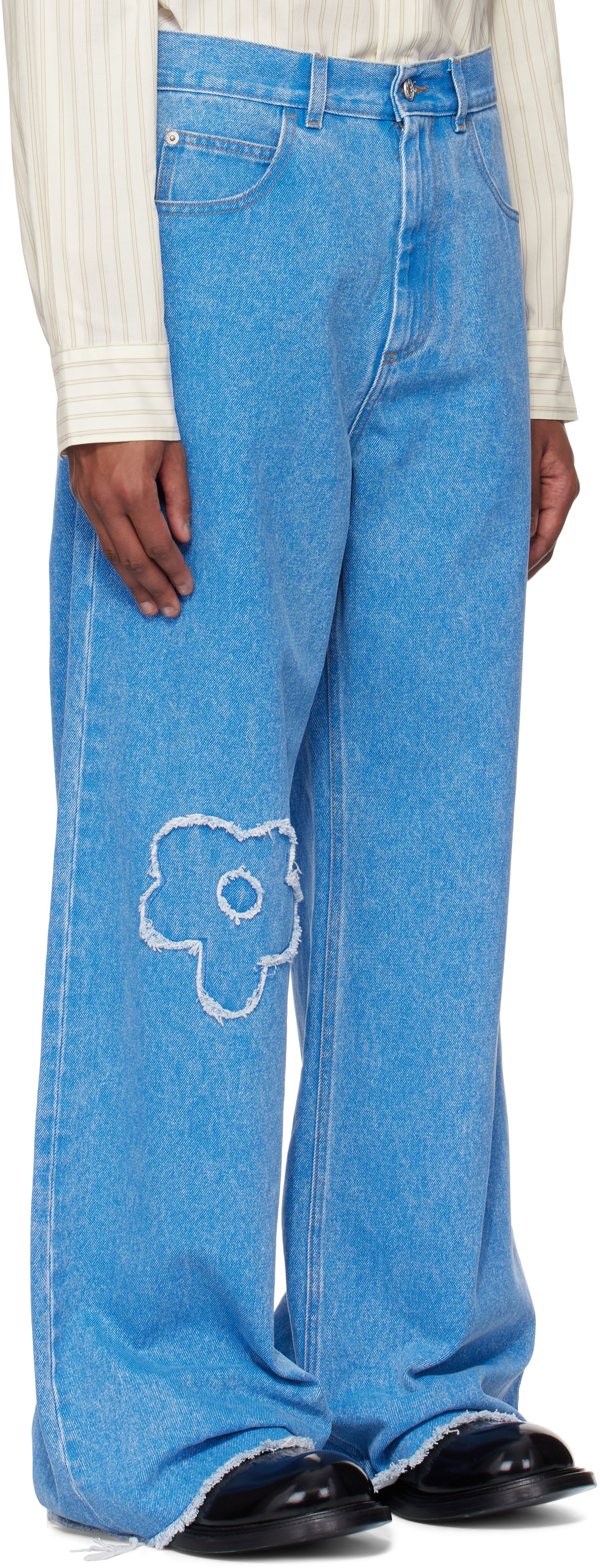 Дънки Marni Marni Patch Mid Rise Jeans Синьо | PUJU0019Q2 USCX34, 1