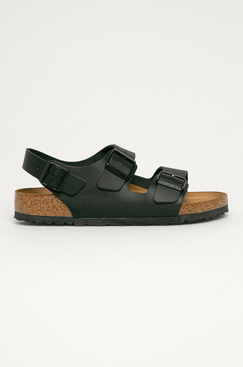 Кецове и обувки Birkenstock Milano Nubuck Sandal Черно | 34191.Milano