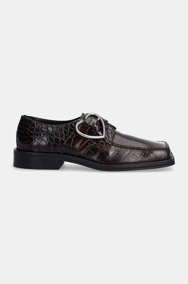 Кецове и обувки Martine Rose Square Toe Buckle Loafer Кафяво | 1055LE01710W, 1