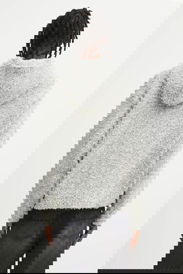 Пуловер ADER ERROR KNIT Textured Full-Zip Cardigan with Embroidered Details Сиво | BO01FWKT0704GR, 2