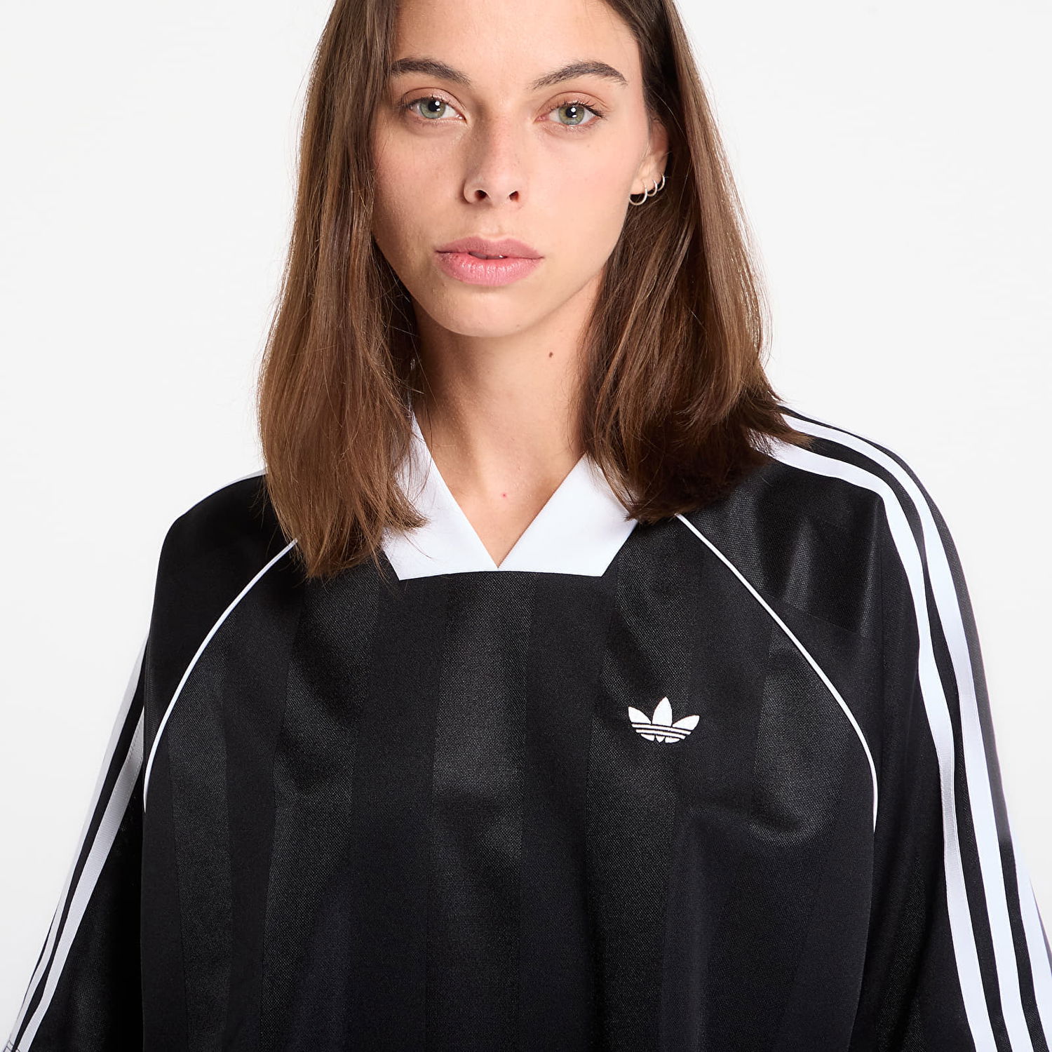 Тениска adidas Originals Three-Stripe Jacquard T-Shirt Черно | KD2904, 1