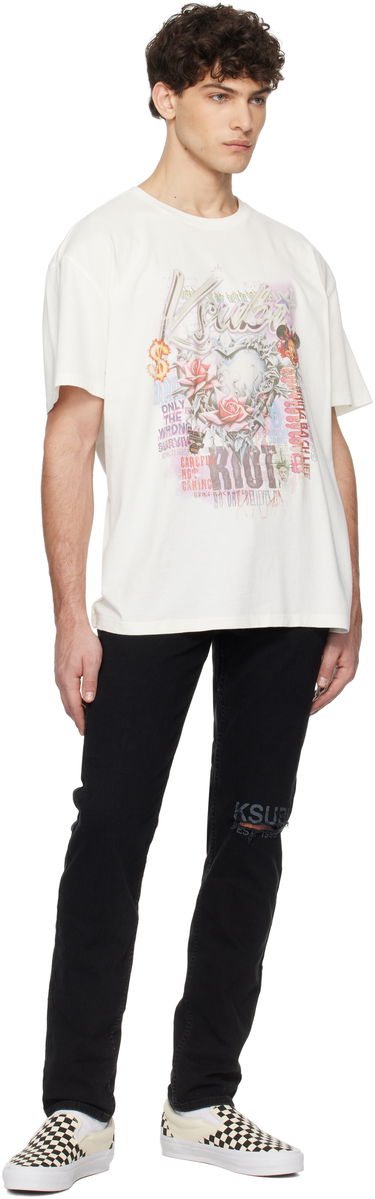 Тениска Ksubi Ksubi Sketch Biggie Graphic T-Shirt Бяло | MPS25TE002, 3