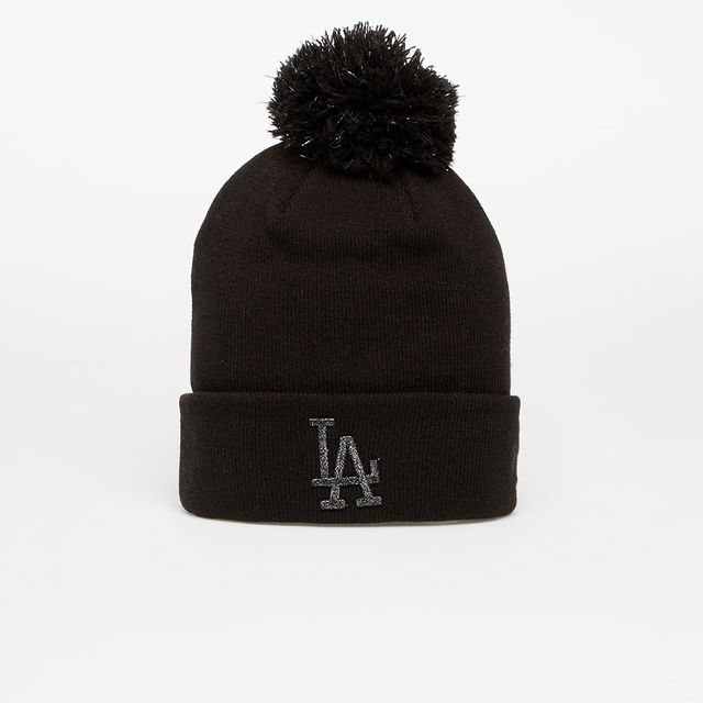 Los Angeles Dodgers MLB Knit Medium Metallic Bobble Beanie