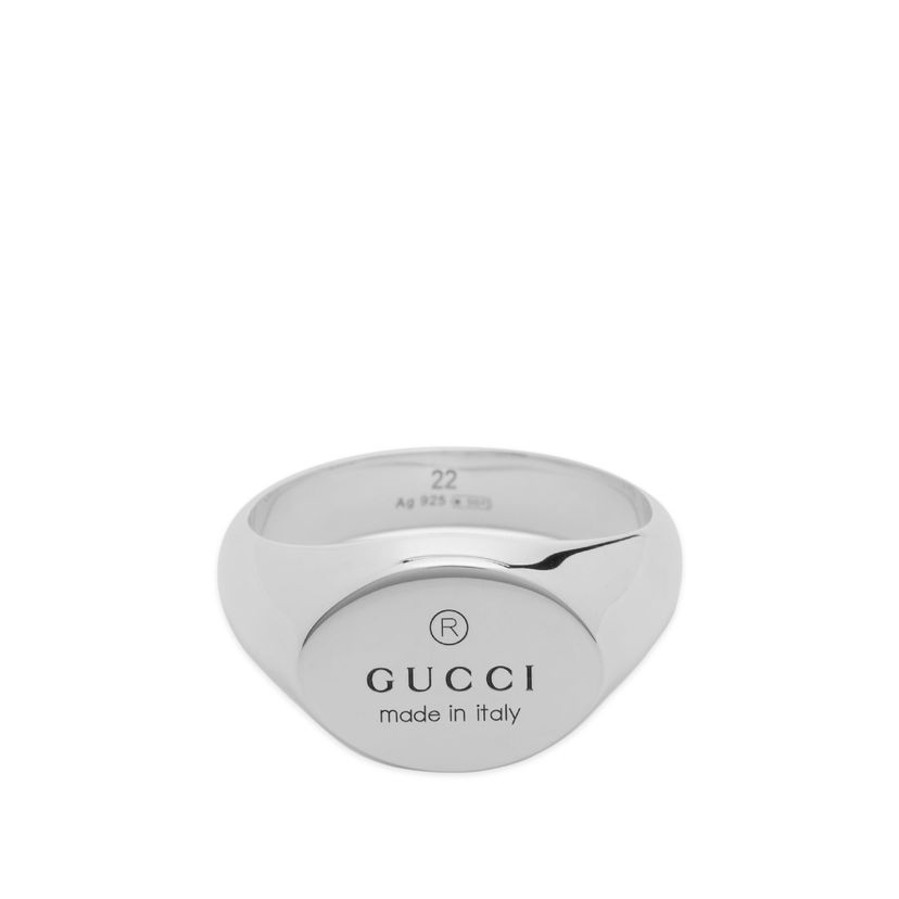 Пръстен Gucci Silver Oval Tag Ring Size 10 Металик | YBC797033001