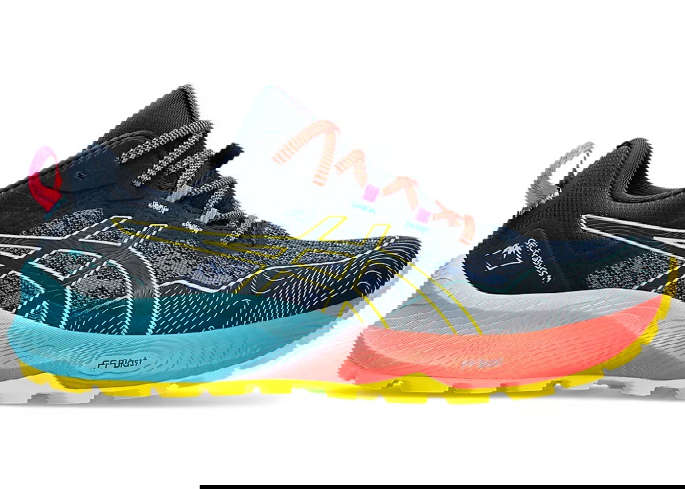 Кецове и обувки Asics Gel-Trabucco 11 French Blue Vibrant Yellow Черно | 1011B605-401, 0