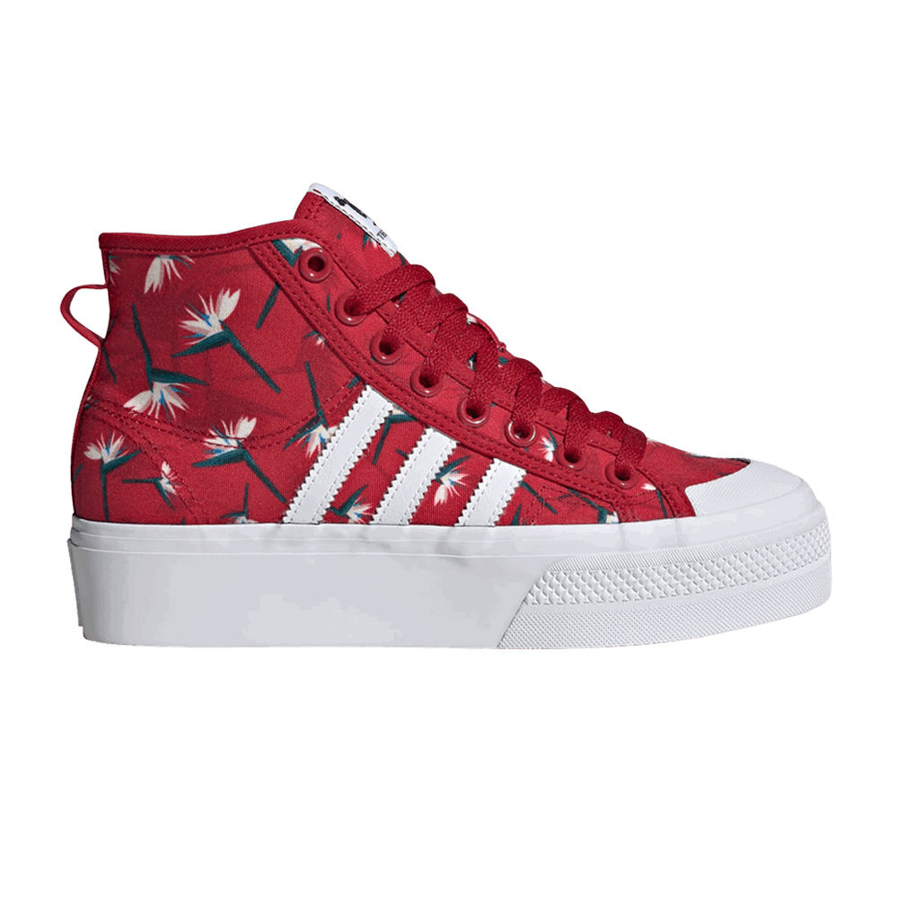 Кецове и обувки adidas Originals Thebe Magugu x Nizza Platform Mid Червено | GY9561, 0