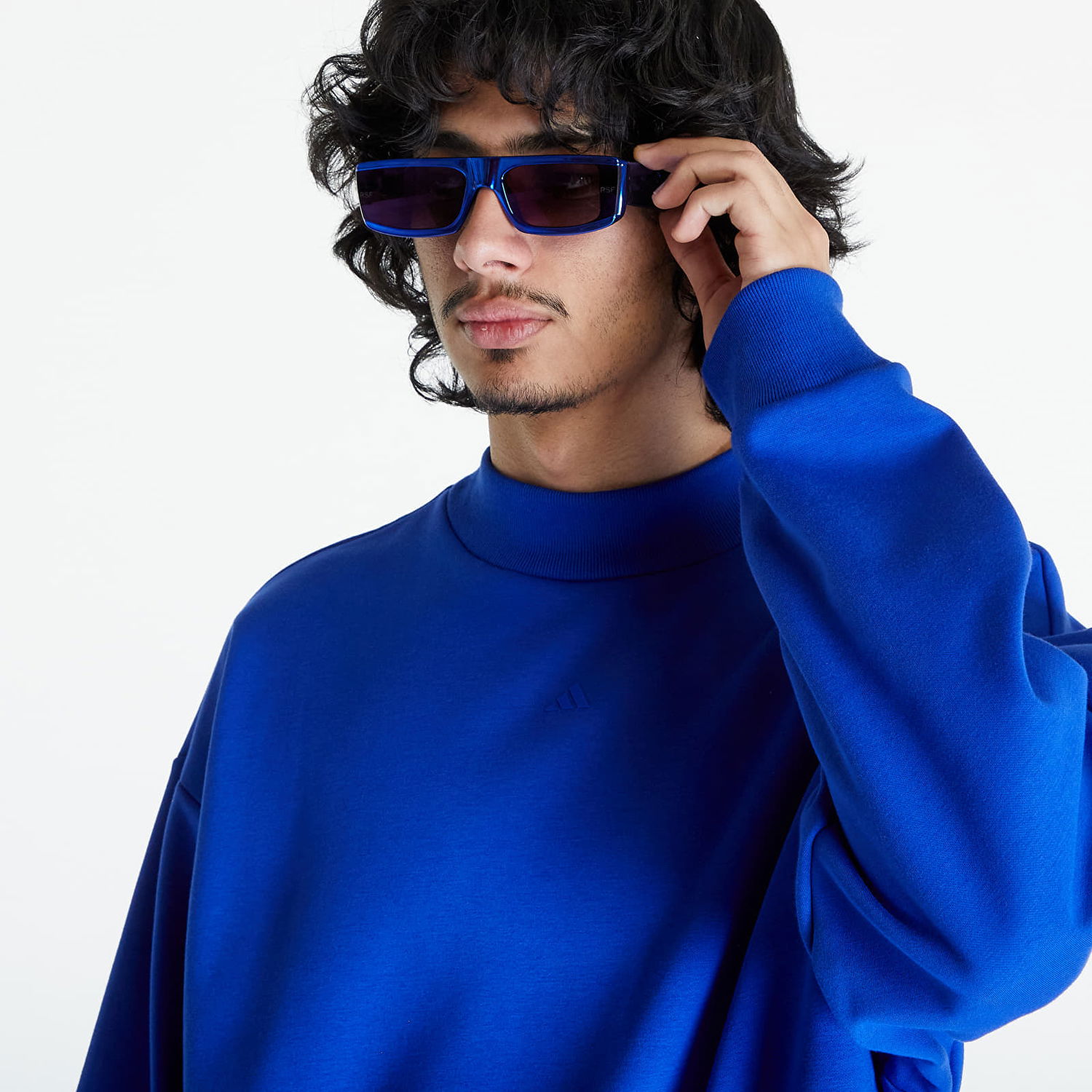 Суитчър adidas Performance adidas One Fleece Basketball Тъмно синьо | IX1963, 1