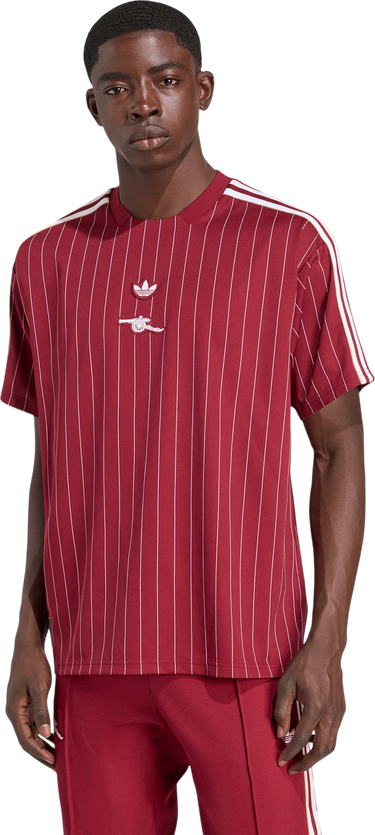 Фланелка adidas Originals Arsenal FC Icon Pinstripe T-Shirt Червено | kb6427, 2