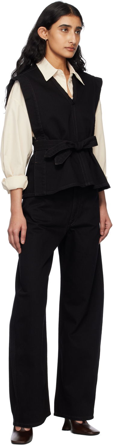 Дънки LEMAIRE Lemaire High Waisted Curved Jeans Черно | PA1052 LD1031, 3