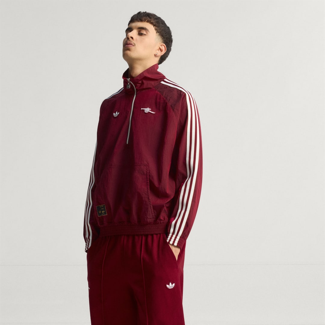 Ветровка adidas Performance Arsenal Terrace Icons Half-Zip Jacket Бургунди | JM9399, 0