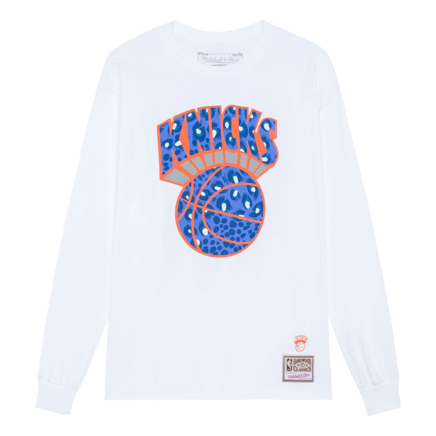 Тениска Mitchell & Ness NBA Uninterrupted New York Knicks Long Sleeve T-Shirt Бяло | BMLNMO20200-NYKWHIT, 0