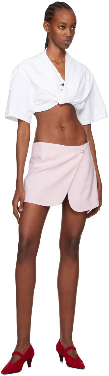 Пола Coperni Coperni Tailored Wrap Miniskirt Розово | COPJ24834, 3