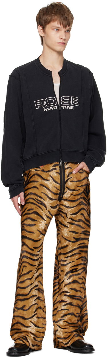 Панталони Martine Rose Martine Rose Zip Tiger Print Trousers Кафяво | 248WF06719, 3