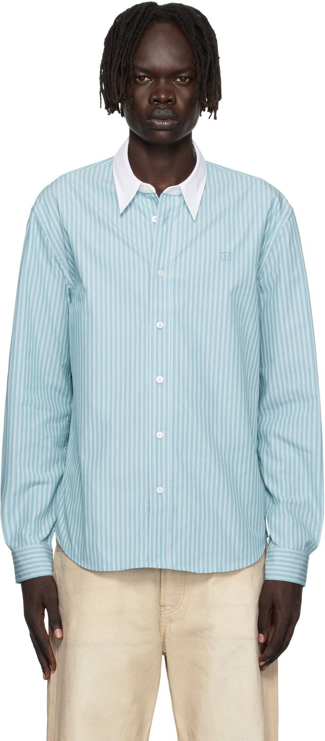 Acne Studios Striped Button-Up Shirt