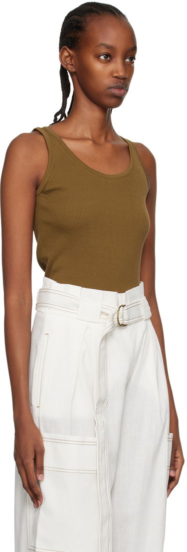 Потник Max Mara Show Ribbed Tank Top Зелено | 2313610232600 MM12117, 1