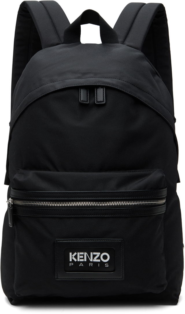 Black Paris graphy Backpack