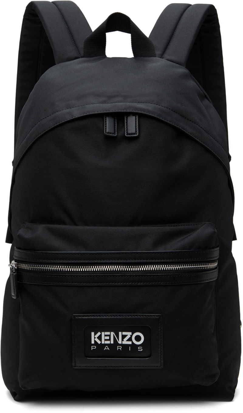 Раница KENZO Black Paris graphy Backpack Черно | FE55SA703B11