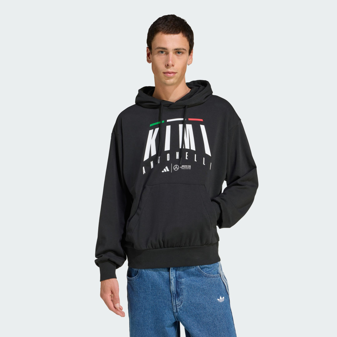 Суитчър adidas Performance Mercedes-AMG Petronas Formula One Team Kimi Antonelli Hoodie Черно | JZ8909, 0