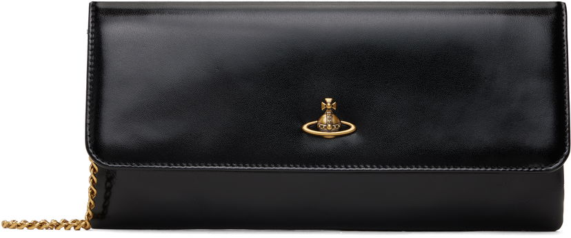 Дамска чанта Vivienne Westwood Flap Clutch Черно | 5B010001W-L008L-