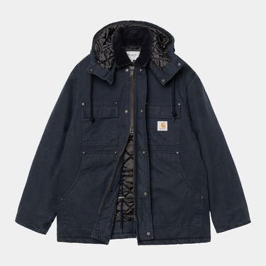 Палта Carhartt WIP Carhartt WIP Ambel Stone Washed Hooded Coat Тъмно синьо | I035616_18, 3