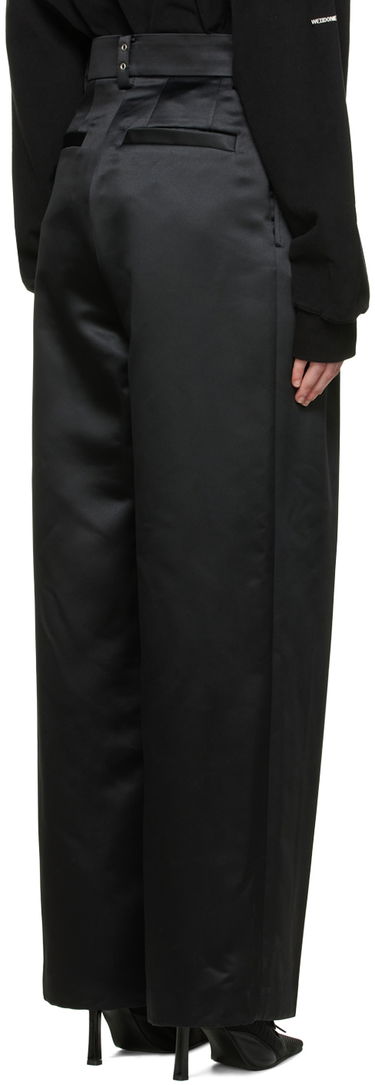 Панталони We11done We11done Satin Wide-Leg Trousers Черно | WD-PT1-22-234-M-BK, 2