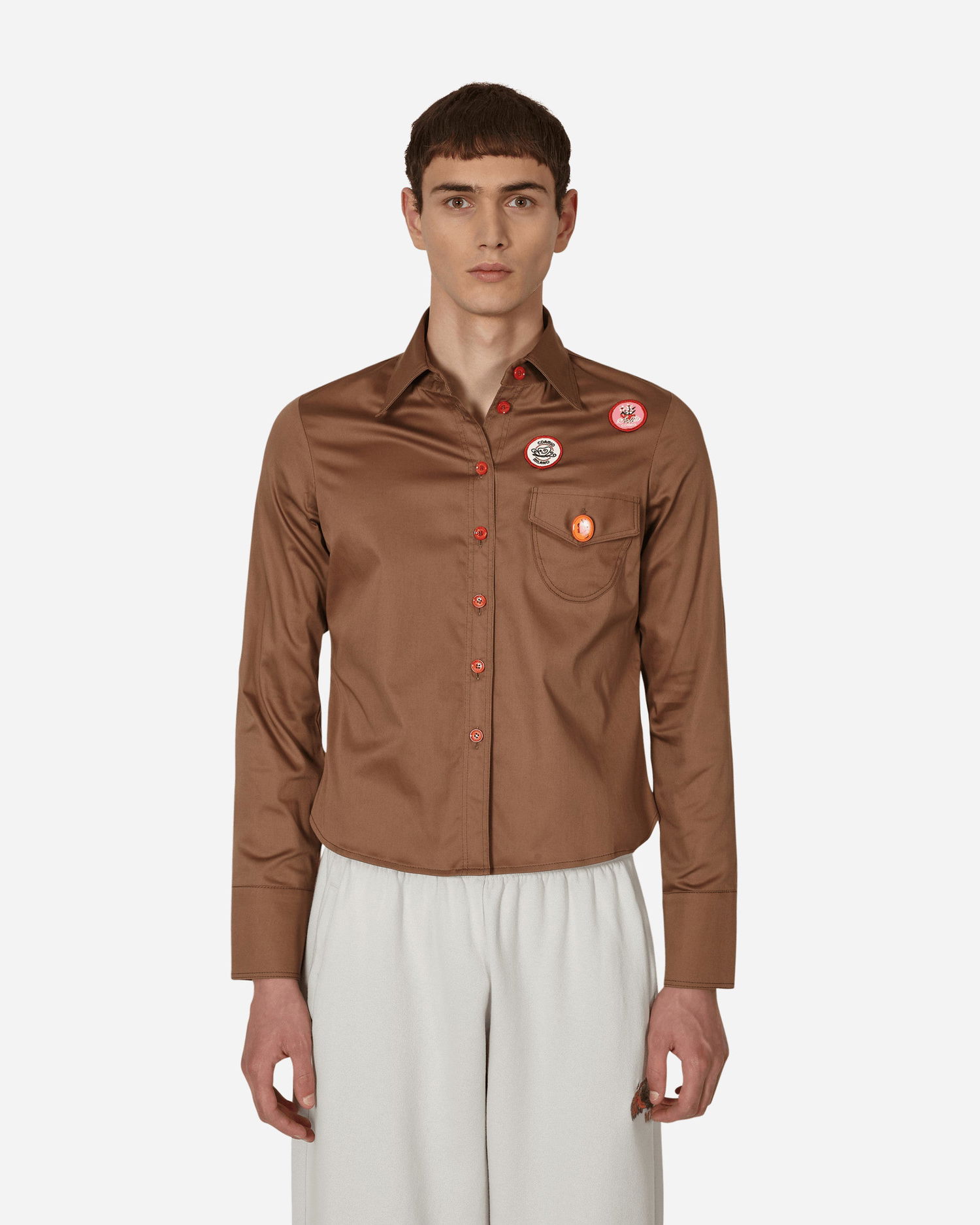 Риза CORMIO Katy Shirt Кафяво | CORKATYLSTEE BEIGE, 1