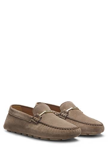 Облекло и аксесоари BOSS Suede Moccasins with Driver Outsole Бежово | 50548657, 0