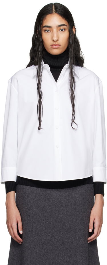 Риза Jil Sander Cropped Button-Up Shirt Бяло | J02DL0205_J45002, 0