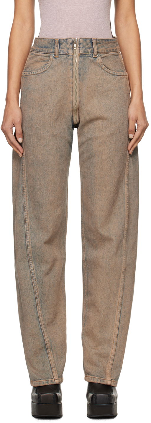Дънки Eckhaus Latta Eckhaus Latta Goodtime Jeans Кафяво | 1112-EL-PF24-S -, 0