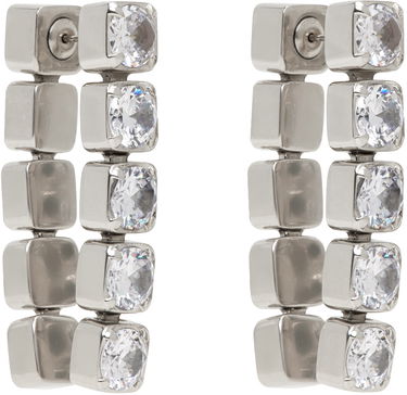 Обеци Jil Sander Crystal Earrings "Silver" Металик | J11VG0068_P6734, 1
