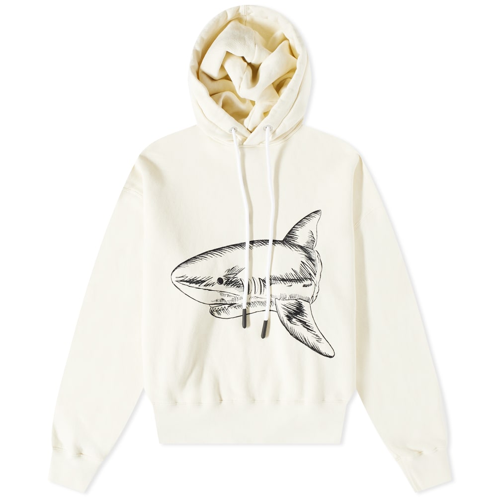 Суитчър Palm Angels Split Shark Popover Hoody Бежово | PMBB058S23FLE0070410, 0