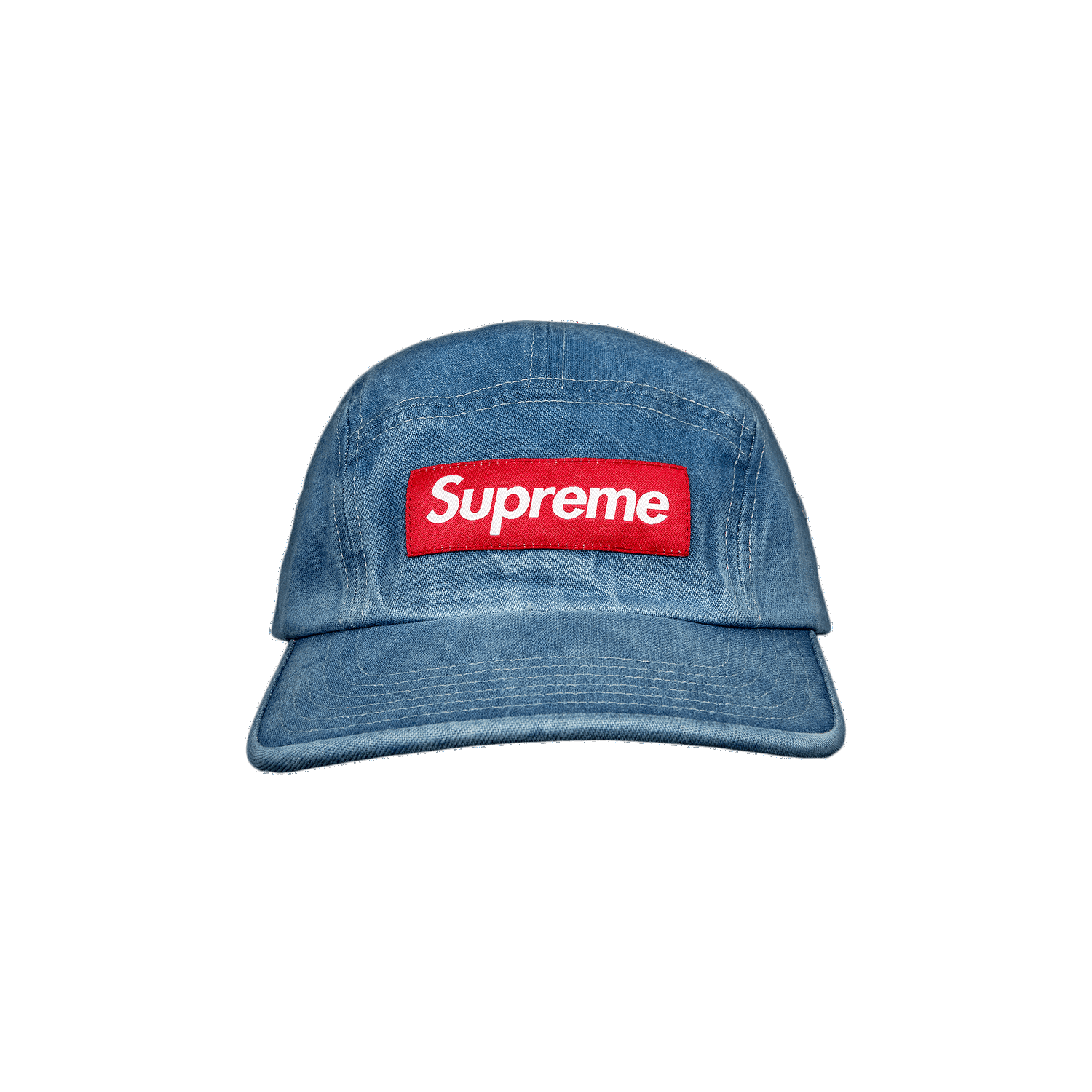 Шапка с козирка Supreme Washed Chino Twill Camp Cap Синьо | SS21H52 DENIM, 0