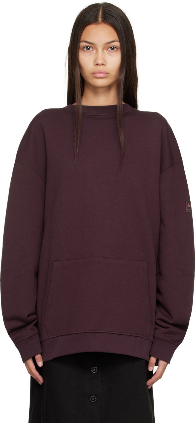 Пуловер RAF SIMONS Raf Simons Knot Hood Sweatshirt Бургунди | 222-M164, 0