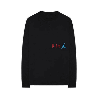 Тениска Cactus Jack by Travis Scott Air Jordan x Long-Sleeve T-Shirt I Черно | CI3648 010, 0
