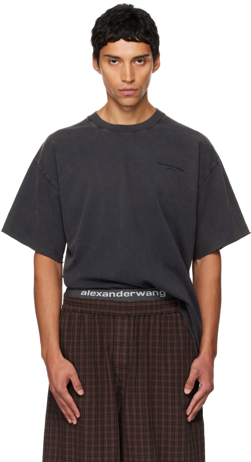 Тениска Alexander Wang Alexander Wang Short Sleeve T-Shirt Черно | 6CC3251101