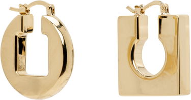 Обеци Jacquemus JACQUEMUS 'The Rond Carée' Asymmetric Hoop Earrings Металик | 23HJWW00567AOT4005, 1