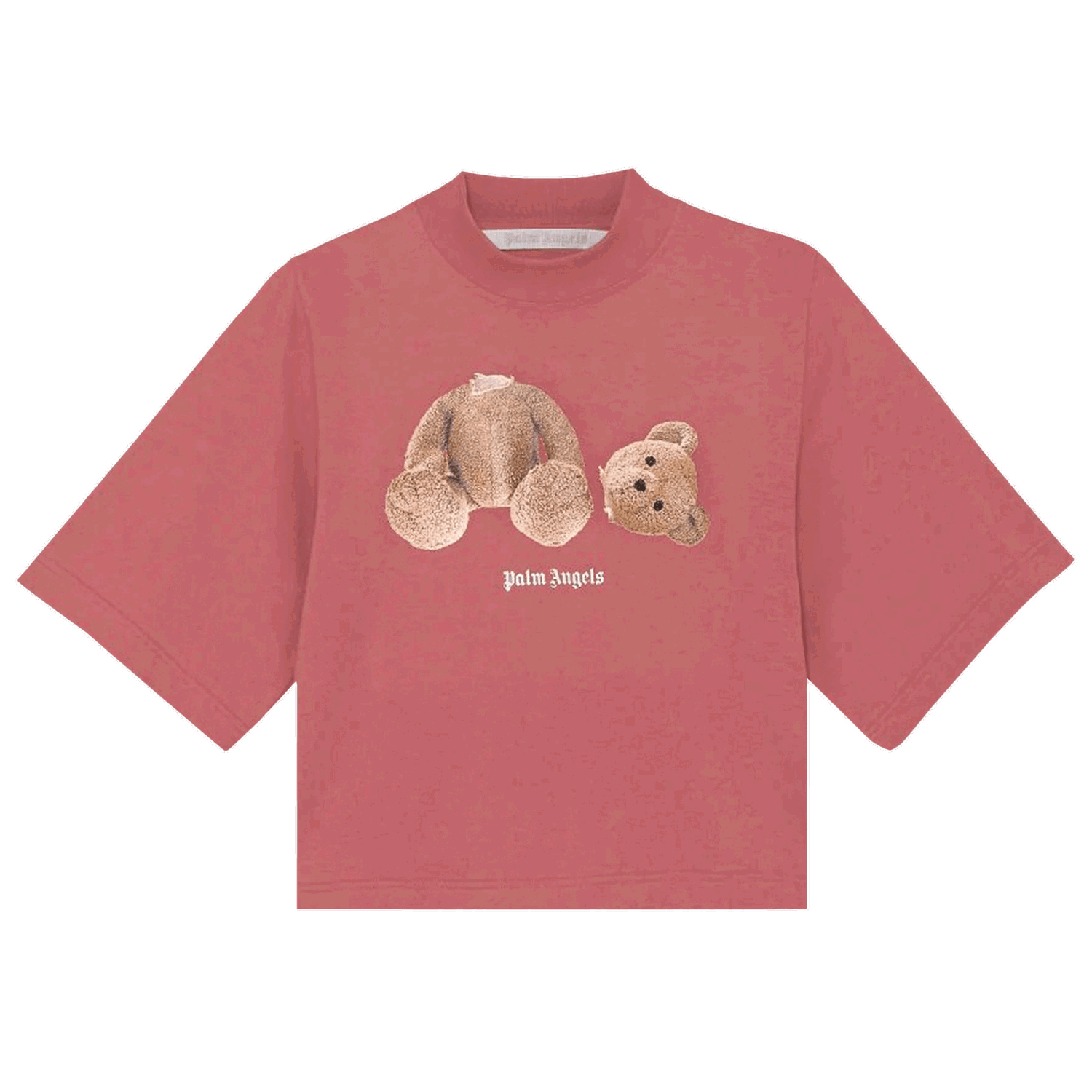 Тениска Palm Angels Bear Cropped Tee Бургунди | PWAA020F21JER0042860, 0