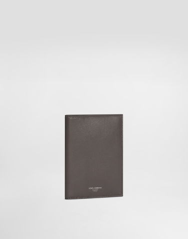 Портфейл Dolce & Gabbana Dolce & Gabbana Calfskin Passport Holder Сиво | BP2215AV95680730, 1