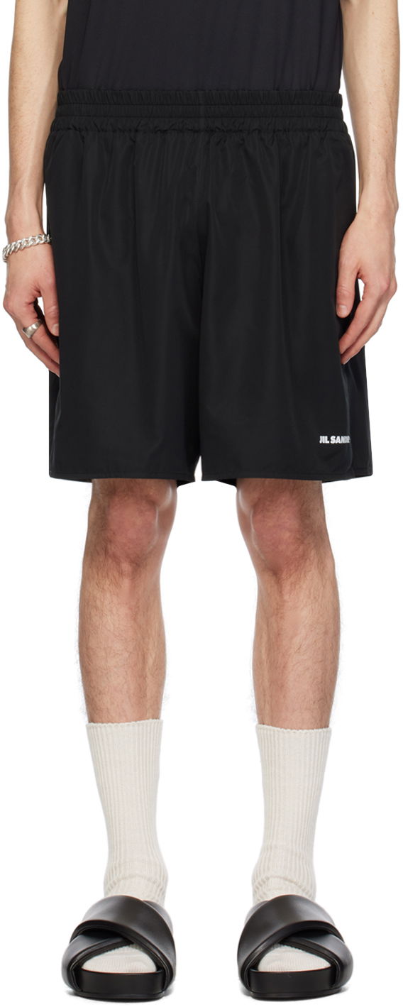 Къси панталони Jil Sander Layered Shorts Черно | J47KA0029_JTN158