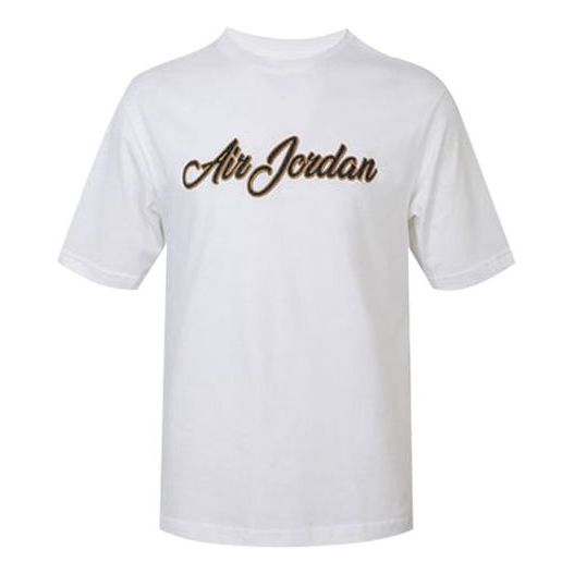 Тениска Jordan Air Jordan Remastered Logo Embroidered T-Shirt Бяло | CJ6218-100