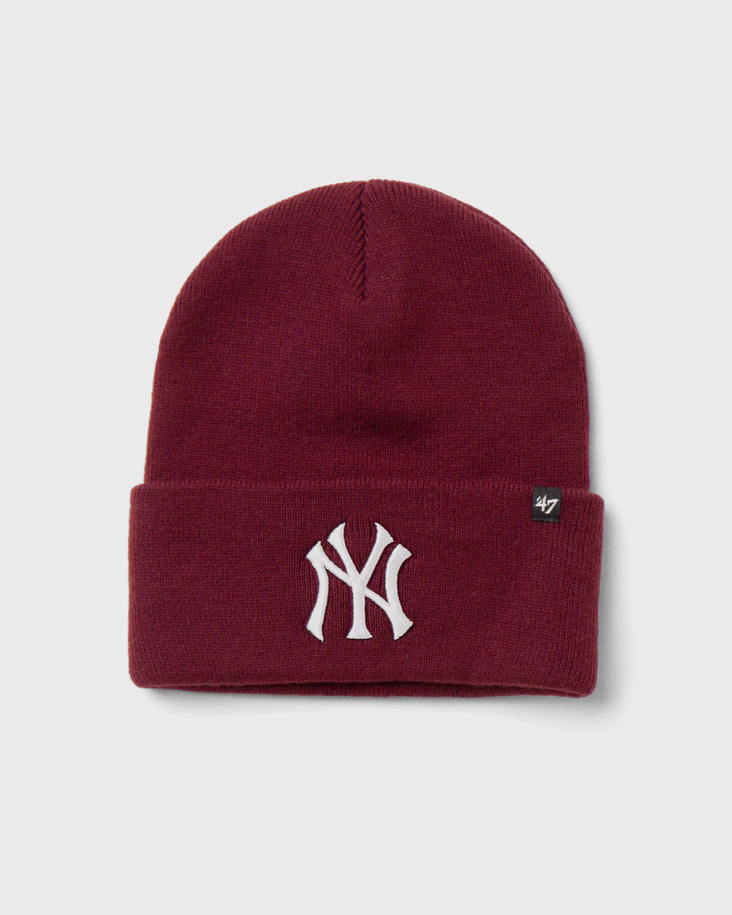 Шапка с козирка '47 Brand MLB New York Yankees Haymaker Beanie Бургунди | 194165328465, 0