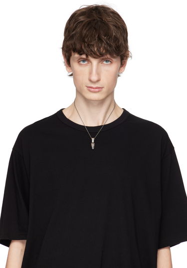 Колие Yohji Yamamoto Yohji Yamamoto Wolf Head Pendant Necklace Металик | HA-A48-920, 1